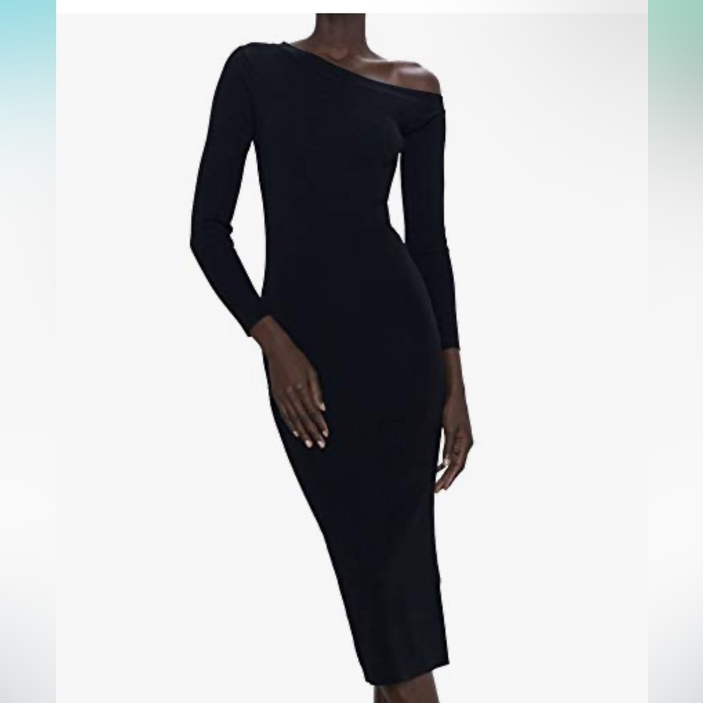 Zara Women Asymmetric Knit Dress - NWT